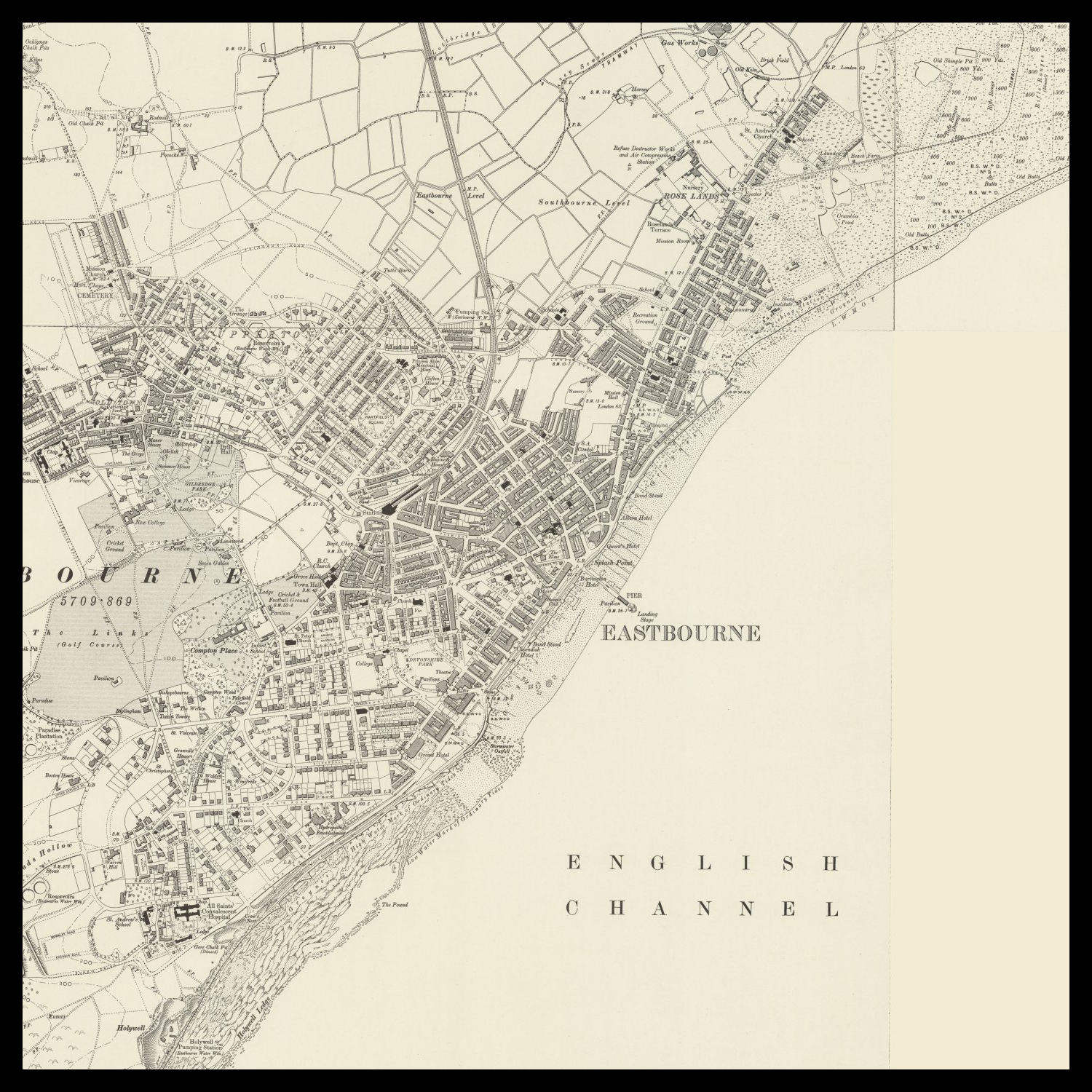 Personalised Old Map Of Eastbourne The Unique Maps Co personalised-old-map-of-eastbourne-the-unique-maps-co