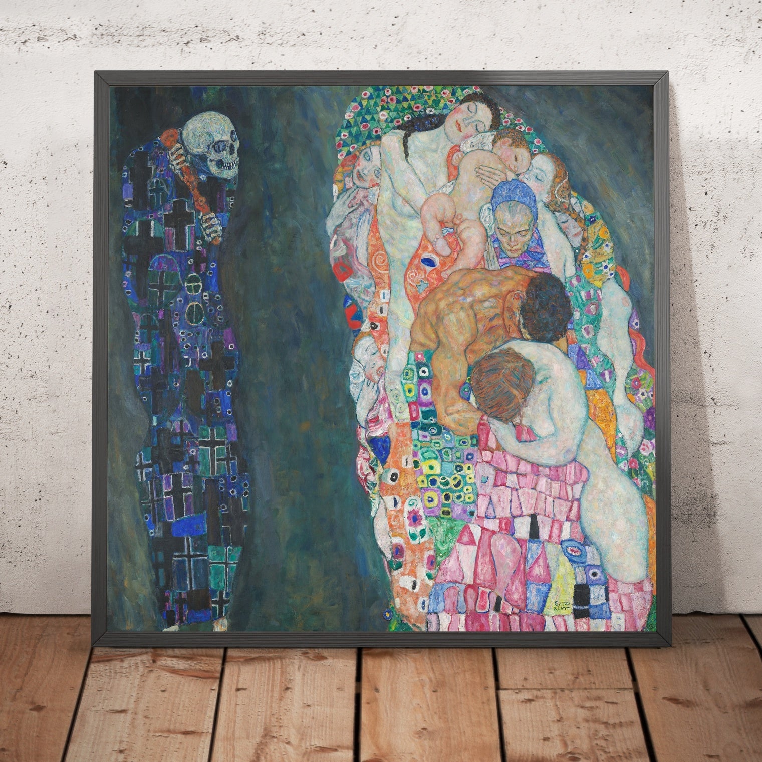 Death and Life by Gustav Klimt, 1910 – The Unique Maps Co.