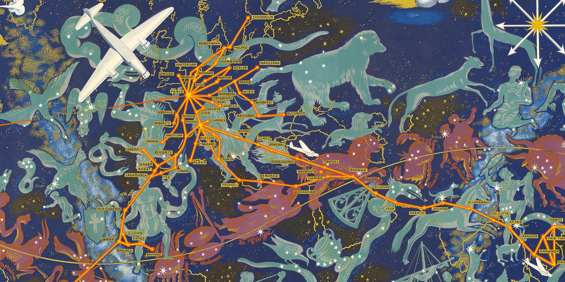 Airplane amp Airline World Maps - Website Header Airline Maps 