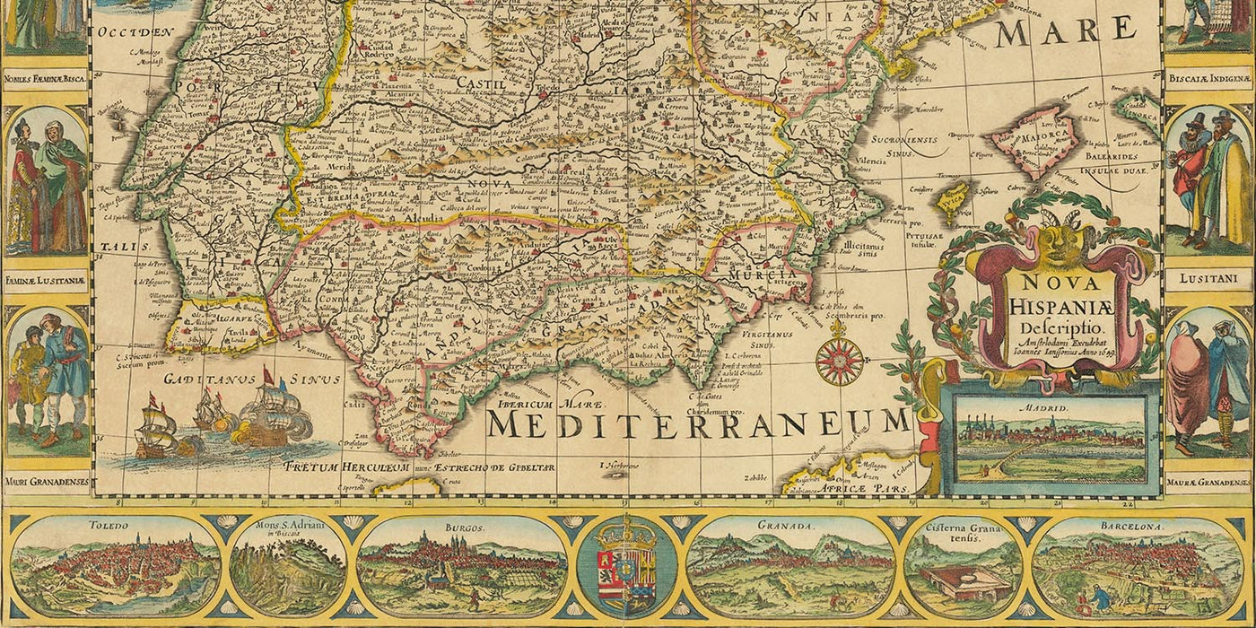 Old Maps of Spain – The Unique Maps Co.
