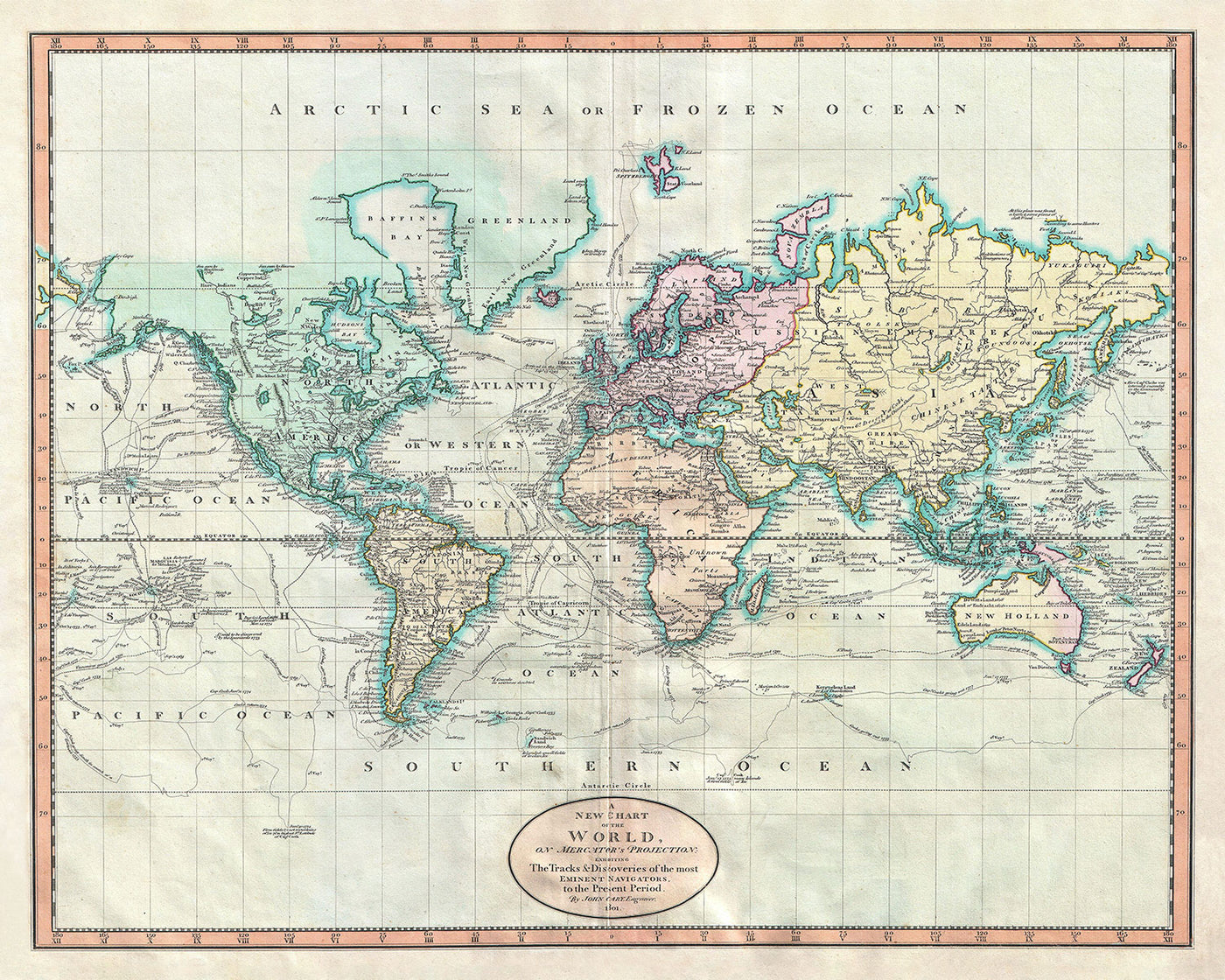 First R World Map Old World Maps and Maps from Around the World – The Unique Maps Co.