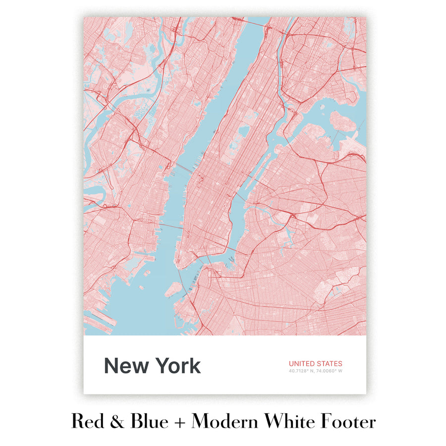 Carte de la ville moderne d&