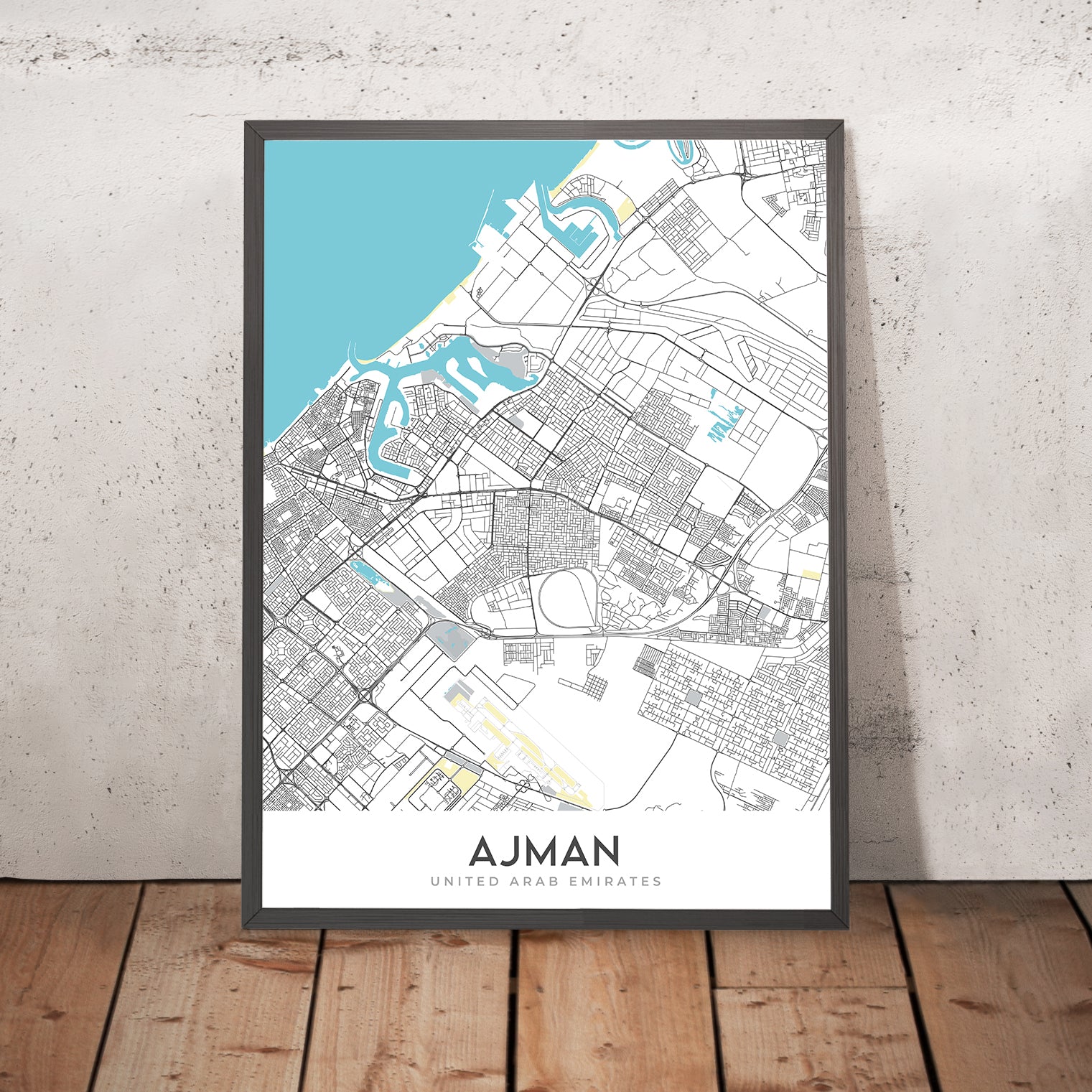 Ajman Uae Map _ Ajman Émirat , Political Map of United Arab Emirates – RQRR