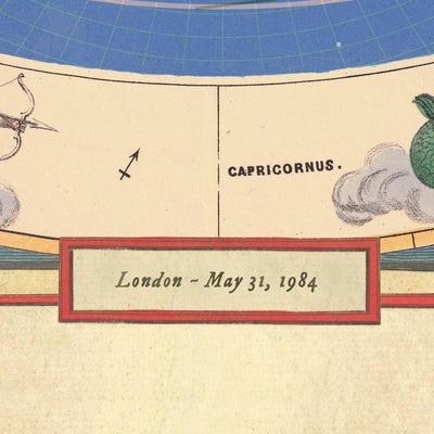 Carte ancienne étoile personnalisée : carte céleste personnalisée pour une date spécifique, un anniversaire, un anniversaire