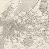 Personalisierte alte Karte von Belfast 