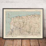 Old Ordnance Survey Map, Sheet 118 - Barnstaple & Exmoor, 1925: Bideford, Ilfracombe, South Molton, Lundy Heritage Coast, and North Devon AONB