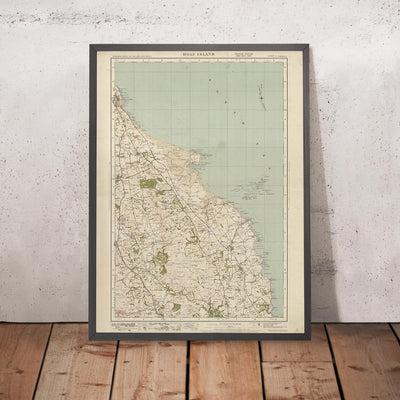 Old Ordnance Survey Map, Sheet 2 - Holy Island, 1919-1926: Belford, Wooler, Seahouses, and Berwick-upon-Tweed