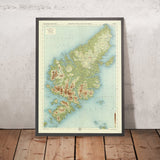 Old OS Map of Outer Hebrides, Lewis & Harris by Bartholomew, 1901: Stornoway, Clisham, Callanish Stones