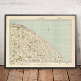 Alter Ordnance Survey Karte, Blatt 58 - Cromer, 1925: North Walsham, Mundesley, Aylsham, Stalham, Sheringham 