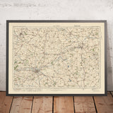 Old Ordnance Survey Map, Sheet 73 - Rugby, 1925: Hinckley, Market Harborough, Lutterworth, Desborough, Rothwell