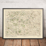 Mappa dell'Ordnance Survey Antica, Foglio 76 - Thetford, 1925: Brandon, Mildenhall, Diss, Lakenheath, East Harling 