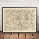 Old Ordnance Survey Map, Sheet 81 - Worcester, 1925: Droitwich Spa, Bromyard, Tenbury Wells, Pershore, Malvern Hills AONB