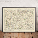Alte Ordnance Survey-Karte, Blatt 94 - Bicester, 1925: Buckingham, Brackley, Aylesbury, Kidlington, Woodstock 