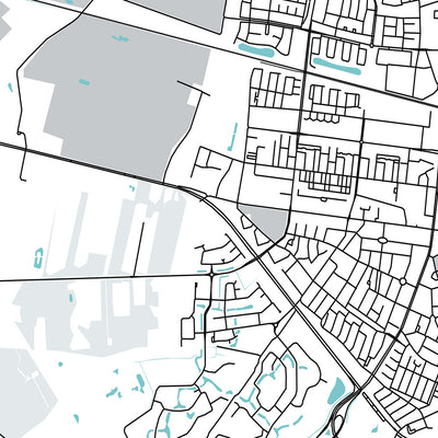 Modern City Map of Tilburg, Netherlands: Tilburg University, De Pont Museum, Natuurmuseum Brabant, TextielMuseum, Paleis-Raadhuis