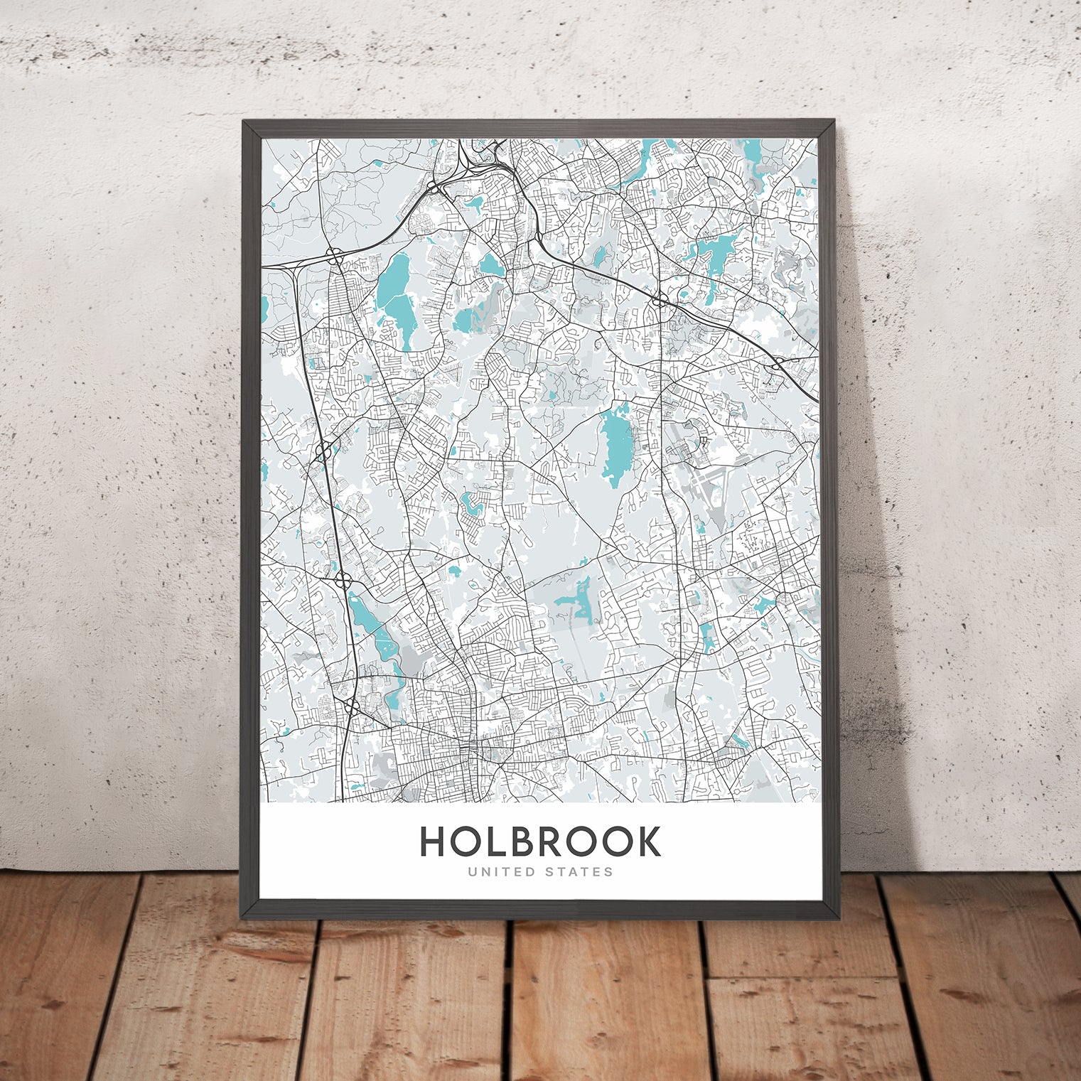 Modern City Map of Holbrook, MA: Holbrook Historical Society and Museu ...