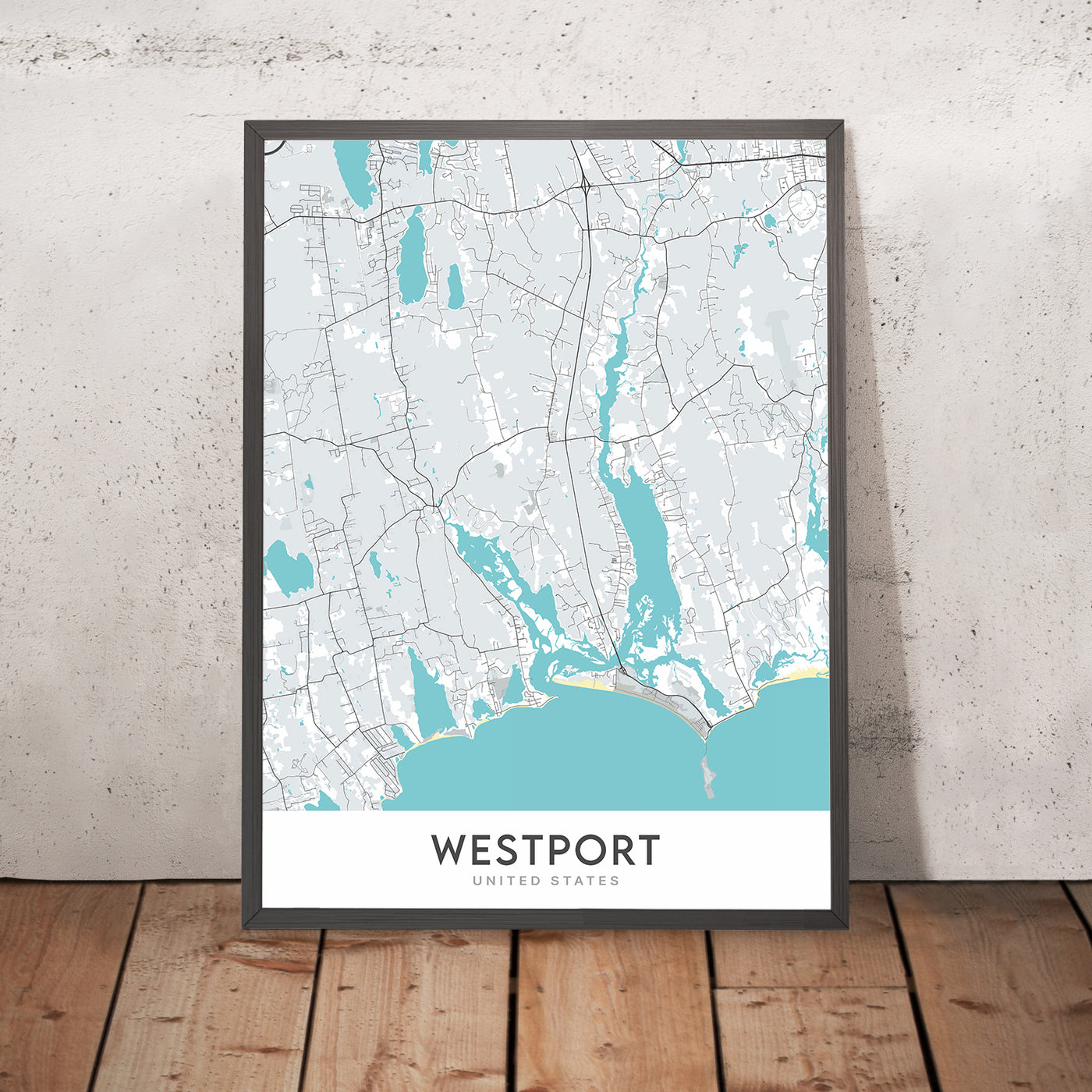 Modern City Map of Westport, Massachusetts: Horseneck Beach, Westport Town Hall, Westport Public Library, Westport Historical Society, The Point