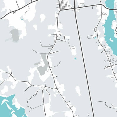Modern City Map of Westport, Massachusetts: Horseneck Beach, Westport Town Hall, Westport Public Library, Westport Historical Society, The Point