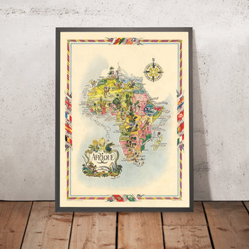 Ancienne carte picturale de l&