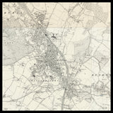 Mapa antiguo personalizado de Watford 