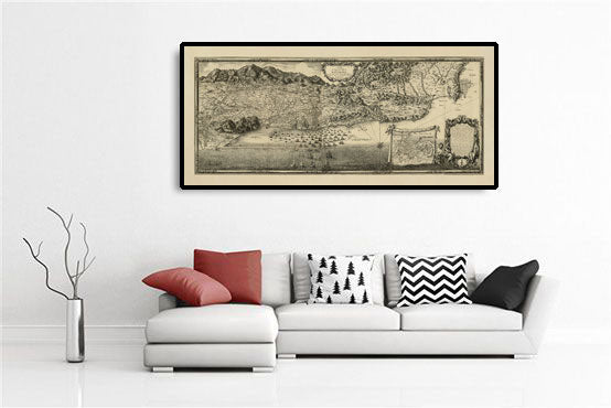 Sitio francés de Barcelona por Beaulieu, 1697: Montjuïc, Fuerzas Navales, Campamentos Franceses 