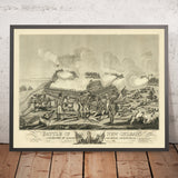 Schlacht von New Orleans und Tod von Generalmajor Packenham von William Edward West, 1817 