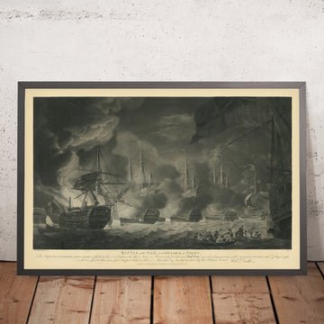 La Batalla del Nilo de Robert Dodd, 1798: Horatio Nelson contra los franceses 