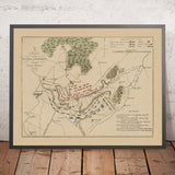 Batalla de Waterloo, posiciones británicas y francesas, 1815: Guerra Napoleónica 