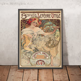 Biscuits Lefèvre-Utile by Alphonse Mucha, 1896