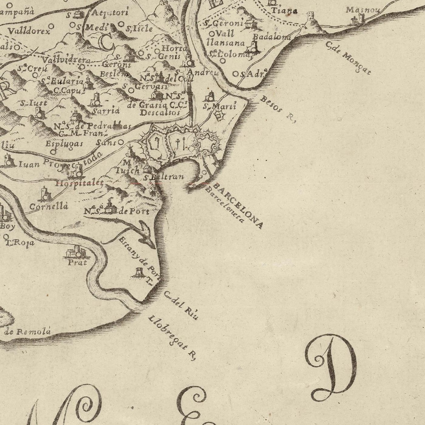 First Large Map of Catalonia by Aparici, 1769: Barcelona, Girona, Pyrenees, Ebro River, Bourbons