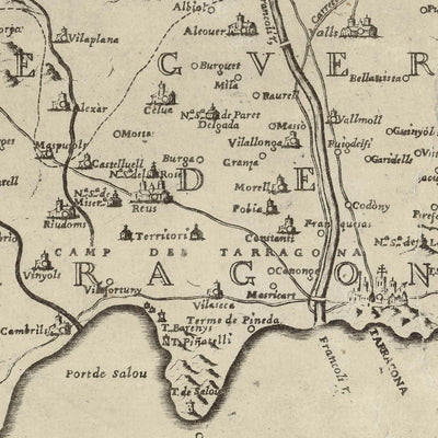 First Large Map of Catalonia by Aparici, 1769: Barcelona, Girona, Pyrenees, Ebro River, Bourbons