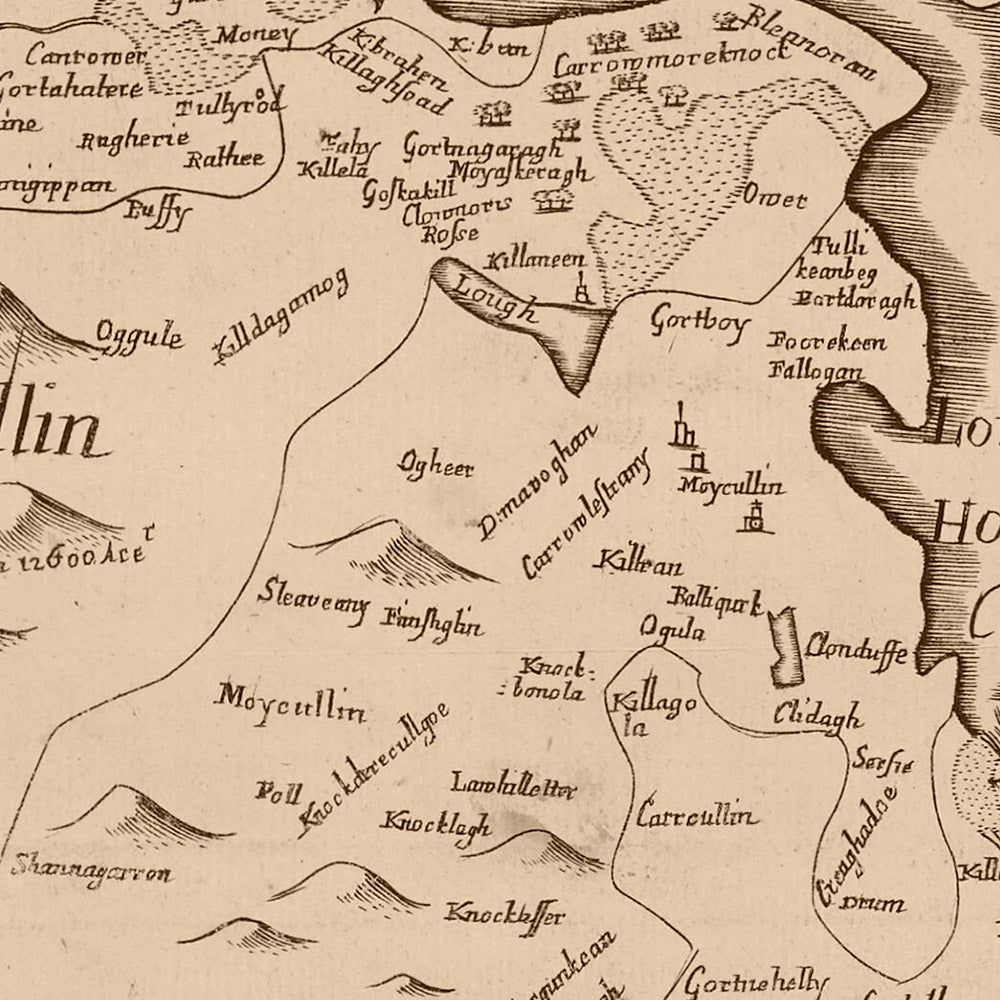Old Map Of County Galway 1685 Galway Connemara Lough Corrib Kylem old-map-of-county-galway-1685-galway-connemara-lough-corrib-kylem