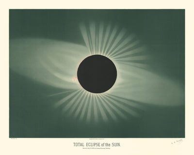 El eclipse total de sol de Etienne Leopold Trouvelot, 1882