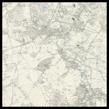 Mapa antiguo personalizado de Merton 