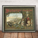 Bénédictine Vintage Liqueur Poster, 1891
