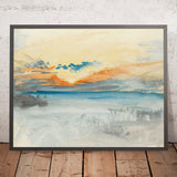 Sonnenuntergang über Wasser von Turner, 1820 