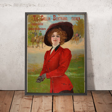 A framed image of Amer Collin Elixir des Archers Vintage Advertising Poster, 1910