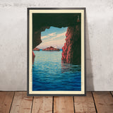Caverna Kojaku nella Penisola di Oga di Hasui Kawase, 1935 
