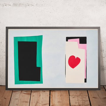 Ein gerahmtes Bild von Le cœur (The Heart) von Henri Matisse, 1947