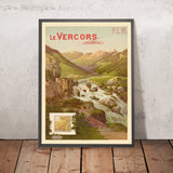 Vercors Reiseplakat: P.L.M. Le Vercors (Dauphiné) von Frederic Hugo d’Alési 