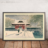 Schnee im Shiba Park von Hasui Kawase, 1935 