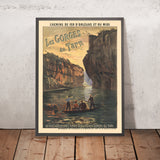 Gorges du Tarn, France Travel Poster by André Suréda, 1910