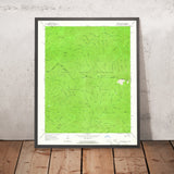 Old Map of Great Smoky Mountains, Tennessee by USGS, 1964 – Silers Bald, Clingmans Dome & Gatlinburg