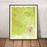 Old Map of Silver City, New Mexico by USGS, 1951 – Gila National Forest, Pinos Altos & Continental Divide