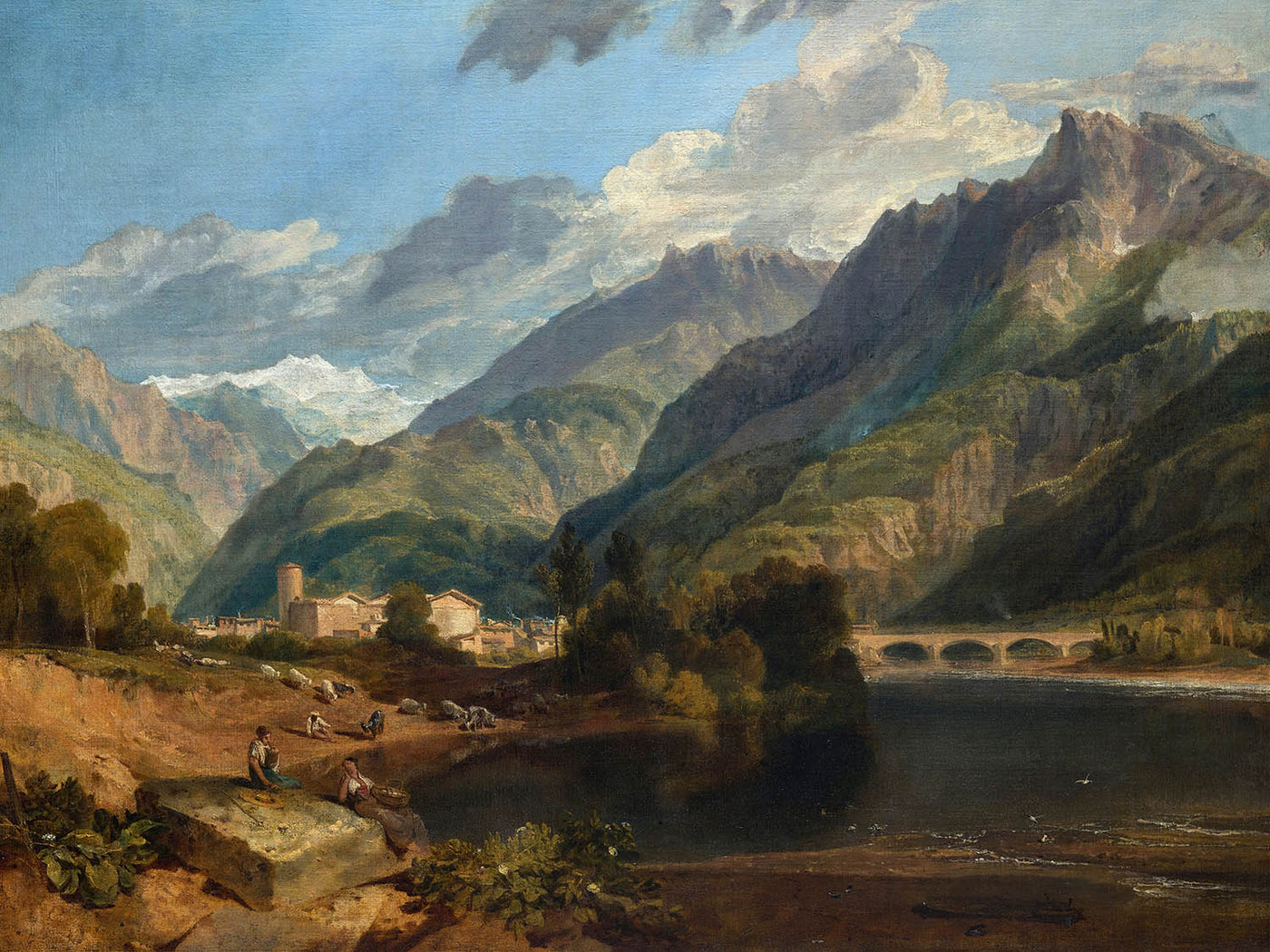 Bonneville, Savoy by Turner, 1803
