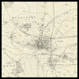 Mapa antiguo personalizado de Tamworth 