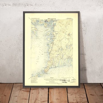 Old Map of Bourne, Massachusetts by USGS, 1920 – Falmouth, Sandwich & Cape Cod Canal