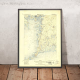 Old Map of Bourne, Massachusetts by USGS, 1920 – Falmouth, Sandwich & Cape Cod Canal
