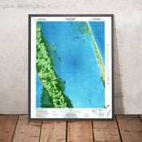Map of Duck, North Carolina by USGS, 1982 – Currituck Sound, Corolla & Southern Shores
