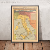 L'Italia, stivale del Mediterraneo, potrebbe rivelarsi il tallone d'Achille dell'Asse, 1942: Mappa della strategia alleata della Seconda Guerra Mondiale 