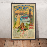 Antwerp Travel Poster: Chemin de fer du Nord – Exposition Universelle by Gustave Fraipont, 1894